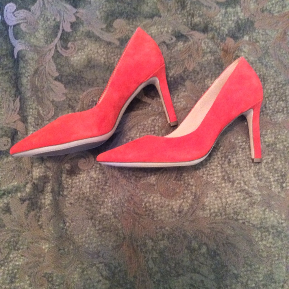 Elegant Redish/orange Women's Heels - Picture 5 of 8